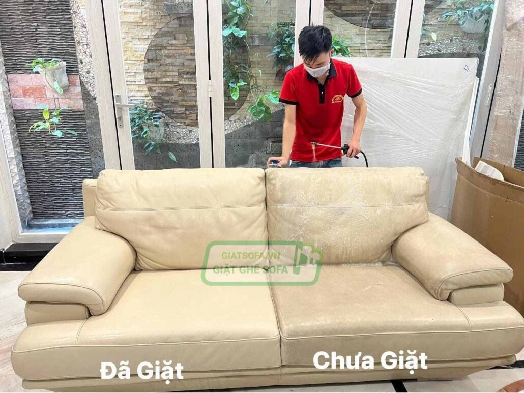 Làm Sạch Sofa Da GiatSofa