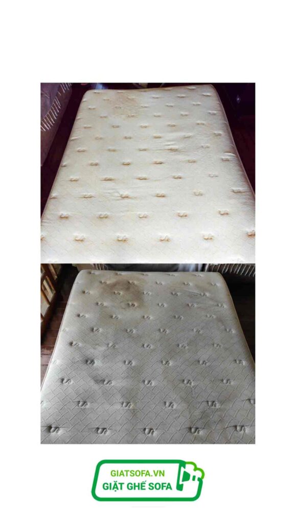 Tẩy ố đệm tại nhà Cầu Giấy