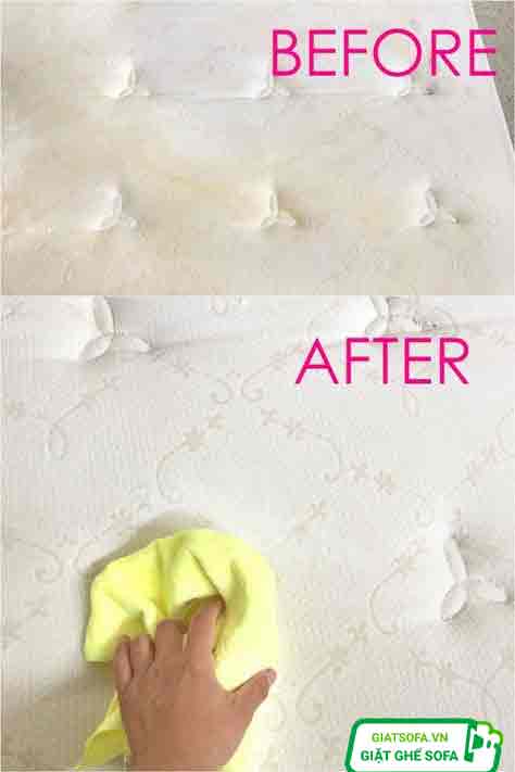 Vệ sinh đệm tại nhà Cầu Giấy