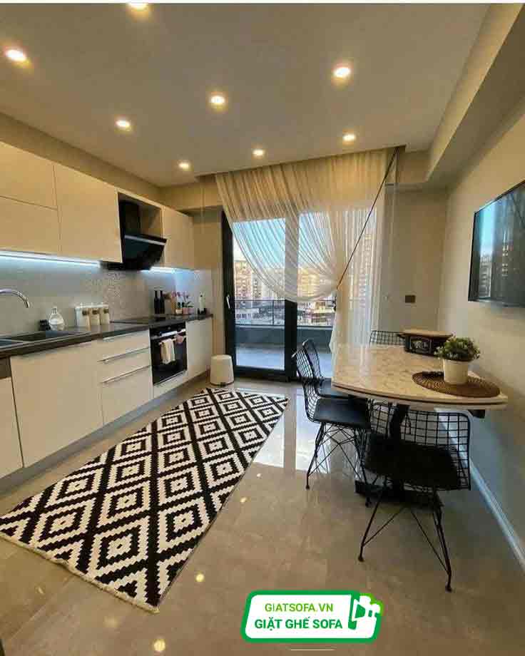 Quy trình giặt thảm Hà Nội