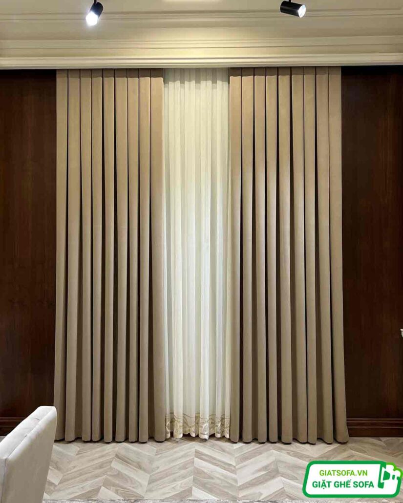 Quy trình giặt rèm cửa tại nhà