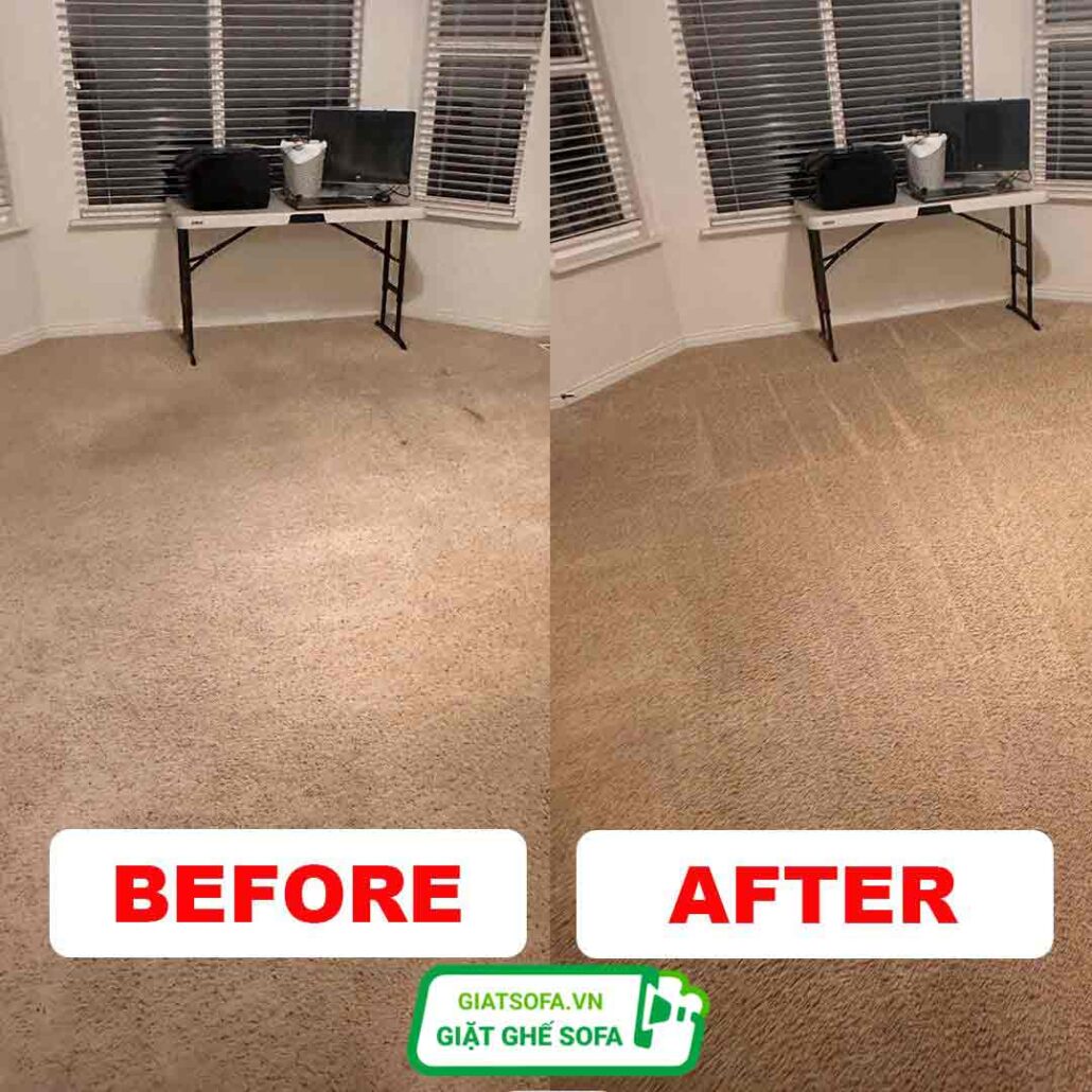 Trước và sau khi giặt thảm tại Thường Tín