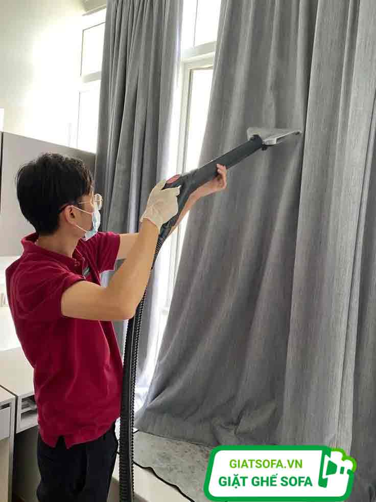 Dịch vụ giặt rèm Hà Đông