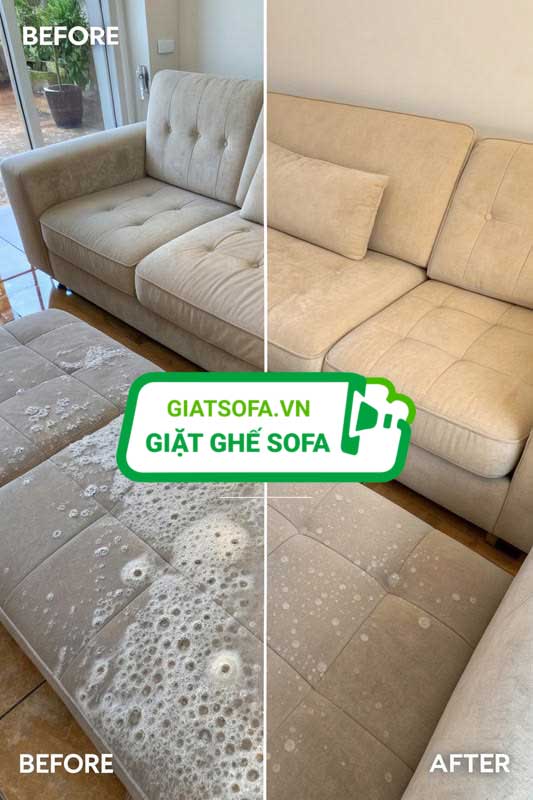 Giặt nệm sofa tại nhà