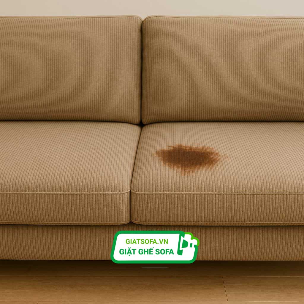 Dịch vụ xử lý ghế sofa bị dính vết cafe tại GiatSofa
