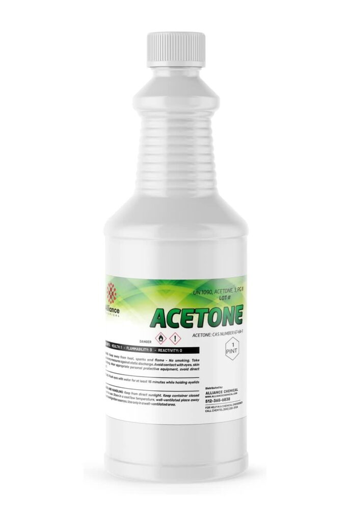 Sử dụng Acetone (nước tẩy sơn móng tay)