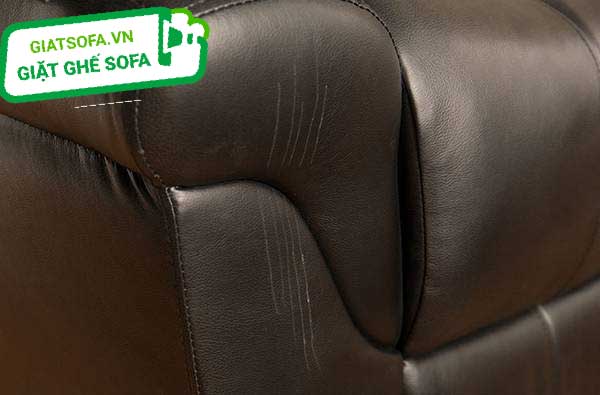 Ghế Sofa da bị mèo cào