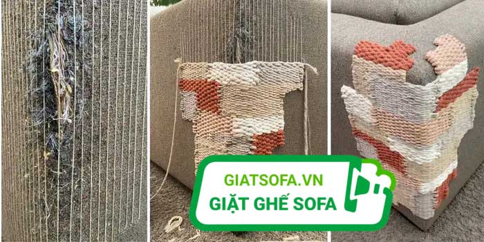 ghê sofa vải bị mèo cào