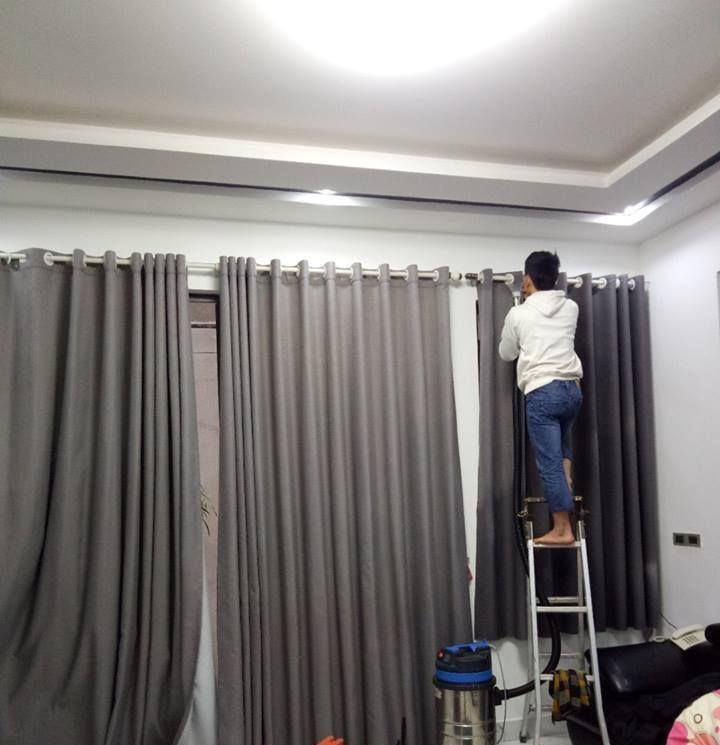 Giặt rèm tại nhà Lạng Sơn